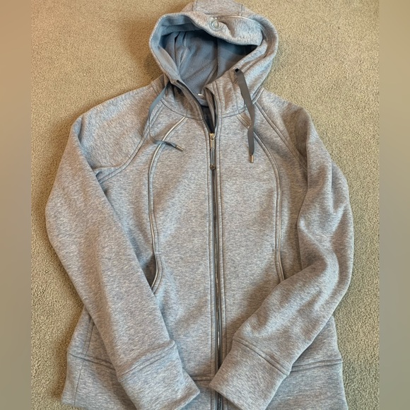 lululemon athletica Tops - Lululemon Scuba Plush-chambray Heather